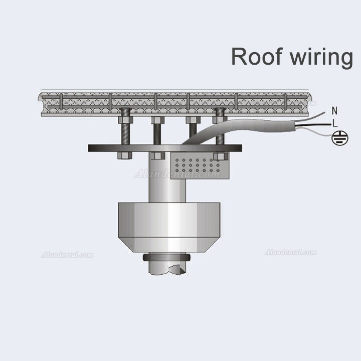 Dental 72W Ceiling Mounted Dental Light 24 Cold Light LED Shadowless Operating Lamp